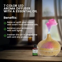 7 Kleuren Led-Geurverspreider - Uk-Stekker / Eu-Stekker