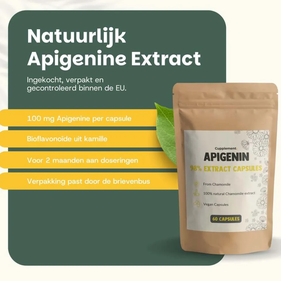 20% korting | Cupplement Apigenin Extract Capsules 100 mg