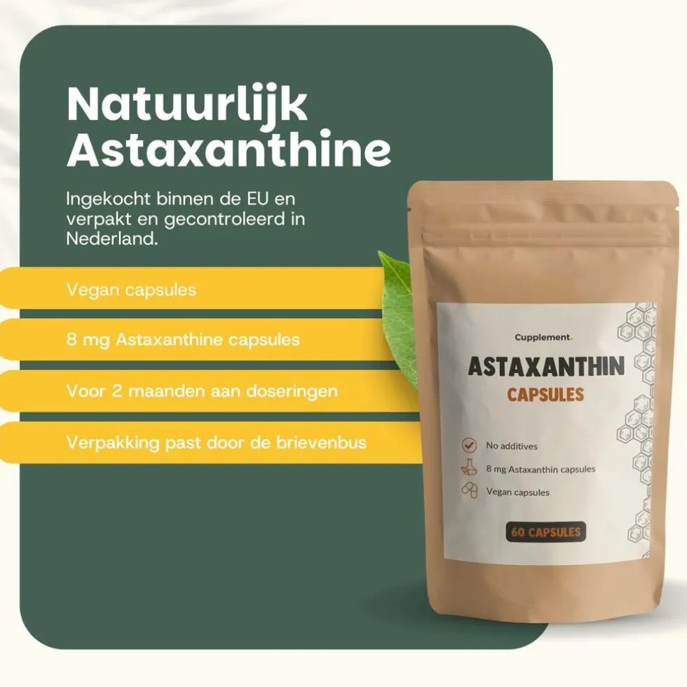 20% korting | Cupplement Astaxanthine Capsules 8 mg
