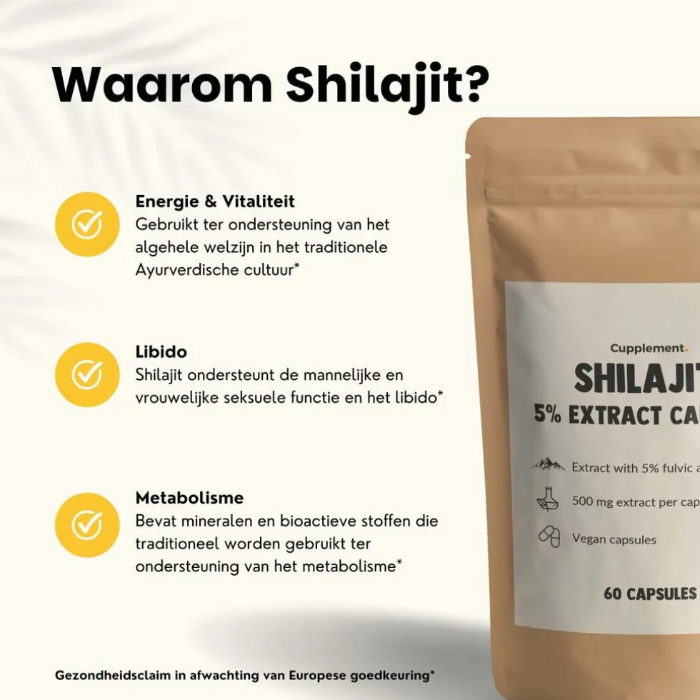 10% korting | Cupplement Combideal Shilajit Extract (5%) Capsules 500 mg