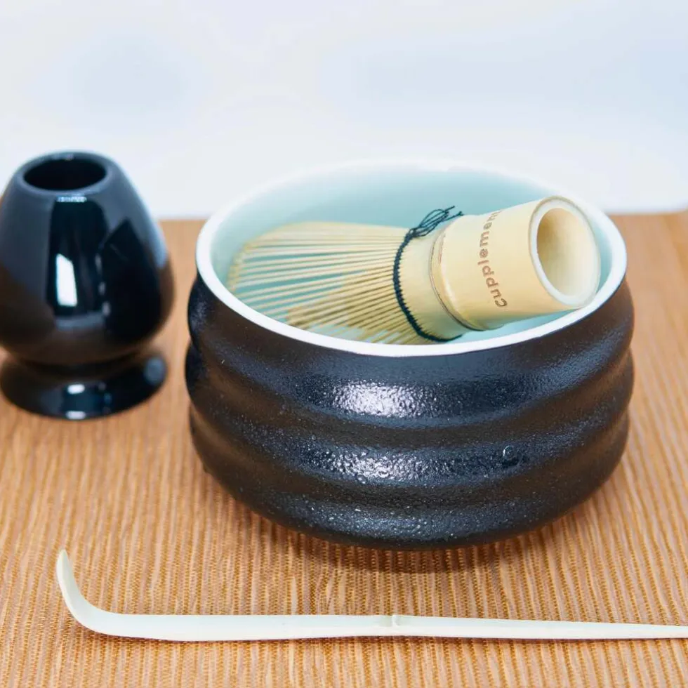30% korting | Cupplement Matcha Set Zwart met 2x Matcha