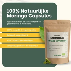 20% korting | Cupplement Moringa Capsules 500 mg Biologisch
