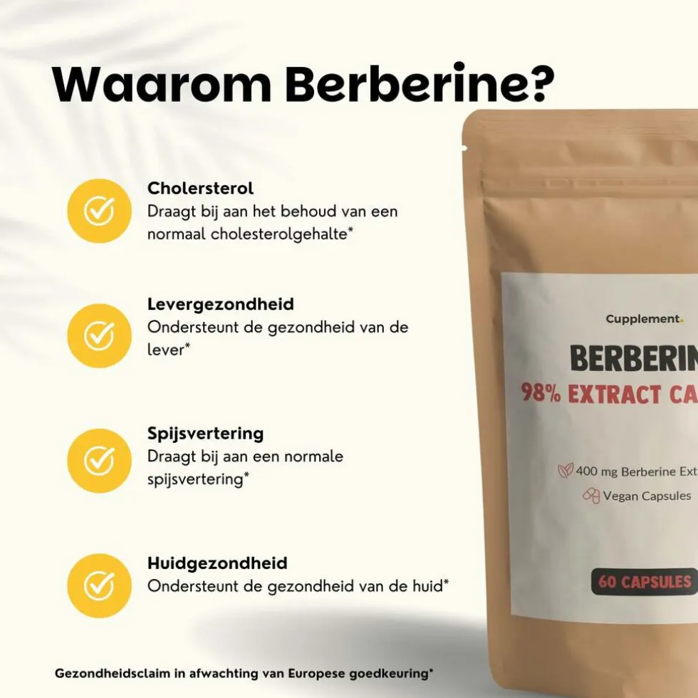 45% korting | Cupplement Multipack Berberine Extract Capsules 400 mg