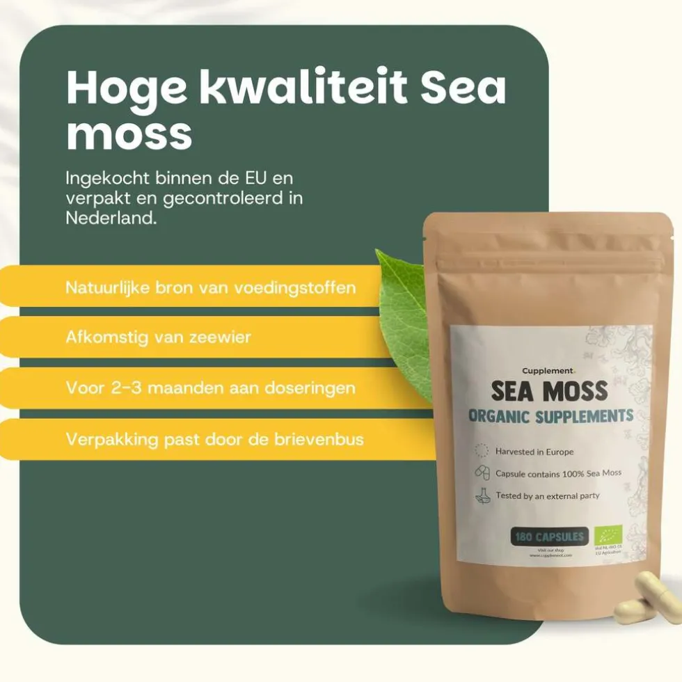 45% korting | Cupplement Multipack Sea Moss Capsules 500 mg Biologisch