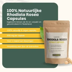 20% korting | Cupplement Rhodiola Rosea Capsules 500 mg