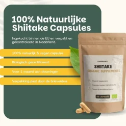 20% korting | Cupplement Shiitake Capsules 500 mg Biologisch