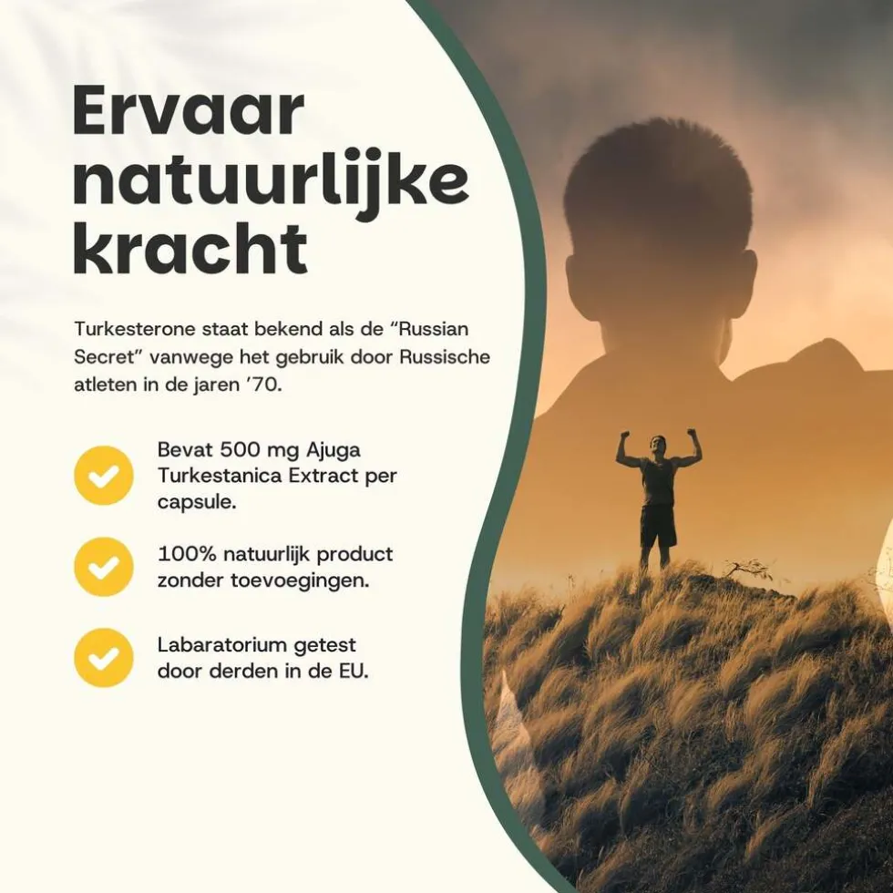 20% korting | Cupplement Turkesterone Capsules 500 mg