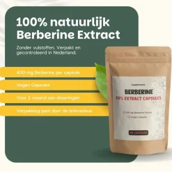 20% korting | Cupplement Voordeelverpakking Berberine Extract Capsules 400 mg