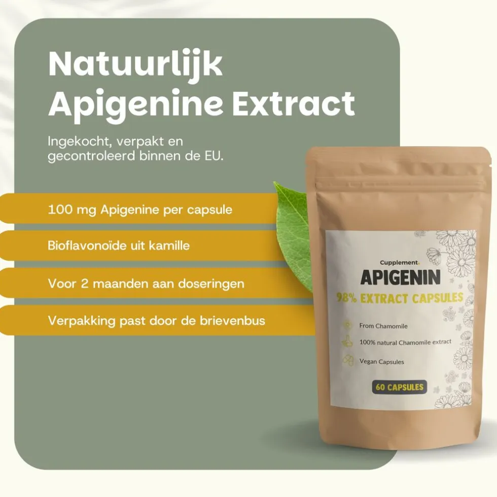 20% korting | Cupplement Voordeelverpakking Apigenin Extract Capsules 100 mg
