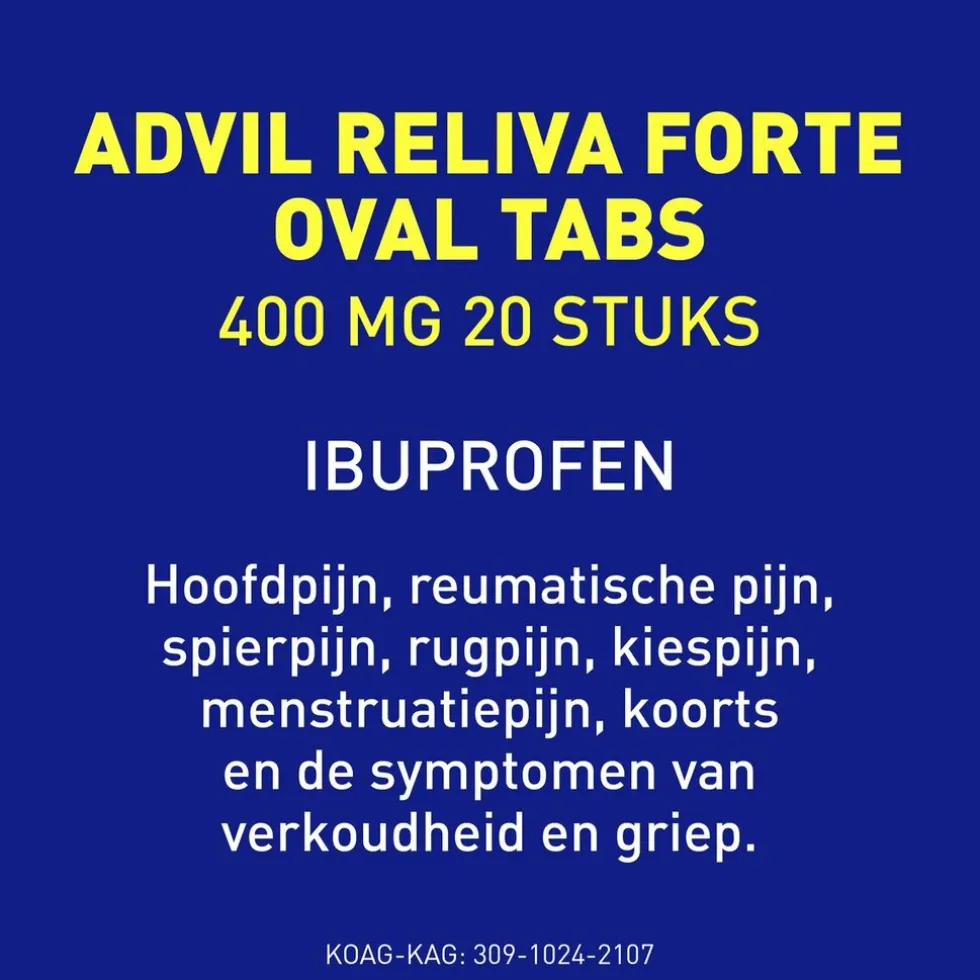 Advil Reliva Forte 400mg Oval-Tabs