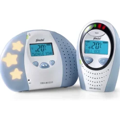Alecto DBX-88 ECO - Full Eco DECT babyfoon met display, wit/blauw