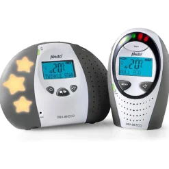 Alecto DBX-88 LIMITED - Full Eco DECT babyfoon met display, wit/antraciet