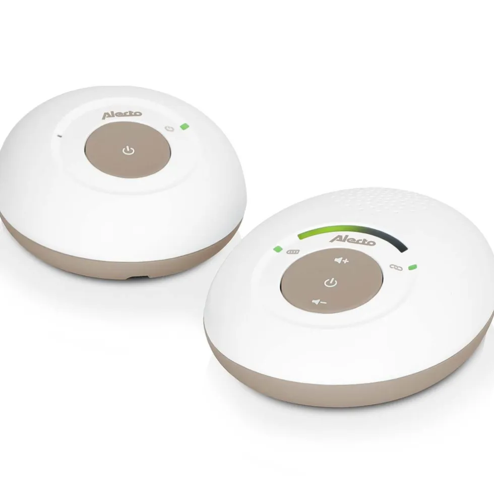 Alecto DBX110BE - Babyfoon Full Eco DECT, wit/taupe