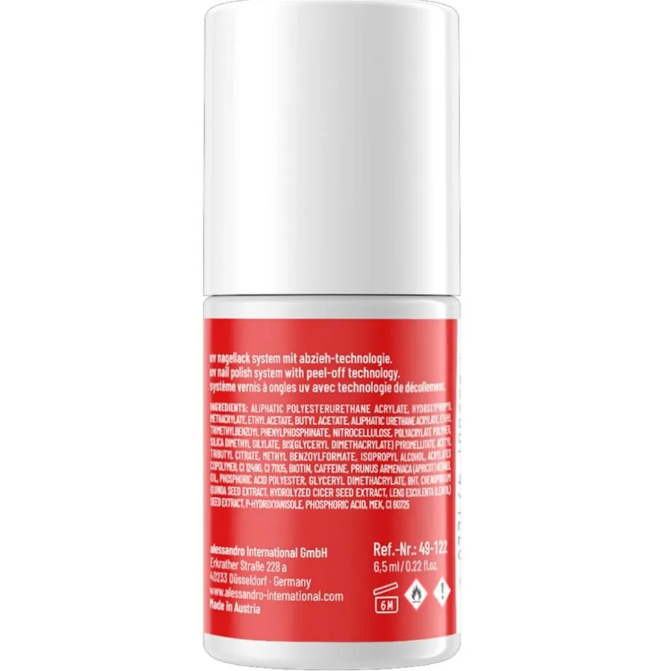 Alessandro Striplac UV Colour 122 Classic Red Nagellak
