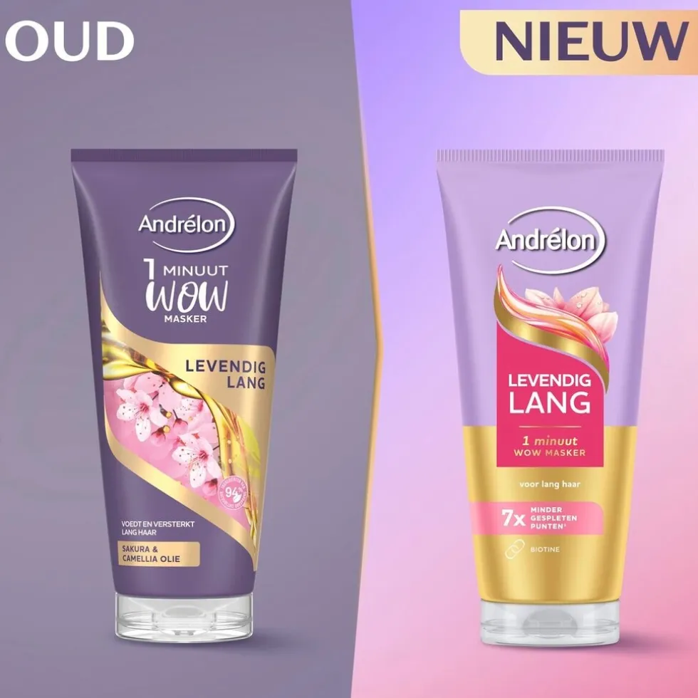 Andrélon Levendig Lang 1 Minuut Wow Haarmasker