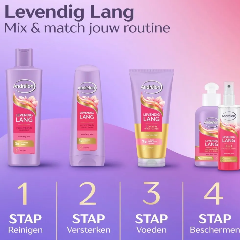 Andrélon Levendig Lang 1 Minuut Wow Haarmasker