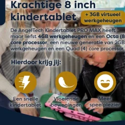 AngelTech Kinderpakket PRO MAX - Kindertablet + Kinderkoptelefoon