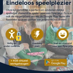 AngelTech Kinderpakket SLIM - Kindertablet + Kinderkoptelefoon