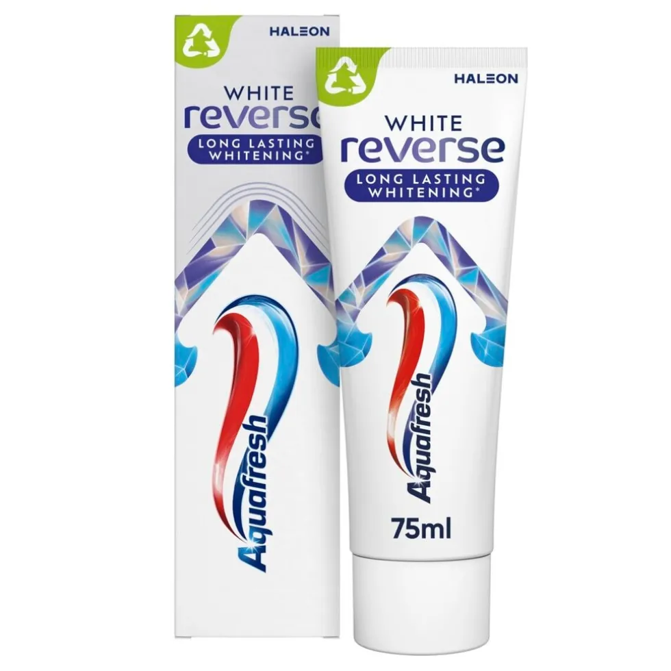 Aquafresh White Reverse Long Lasting Strengthening Tandpasta