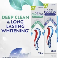 Aquafresh White Reverse Long Lasting Strengthening Tandpasta
