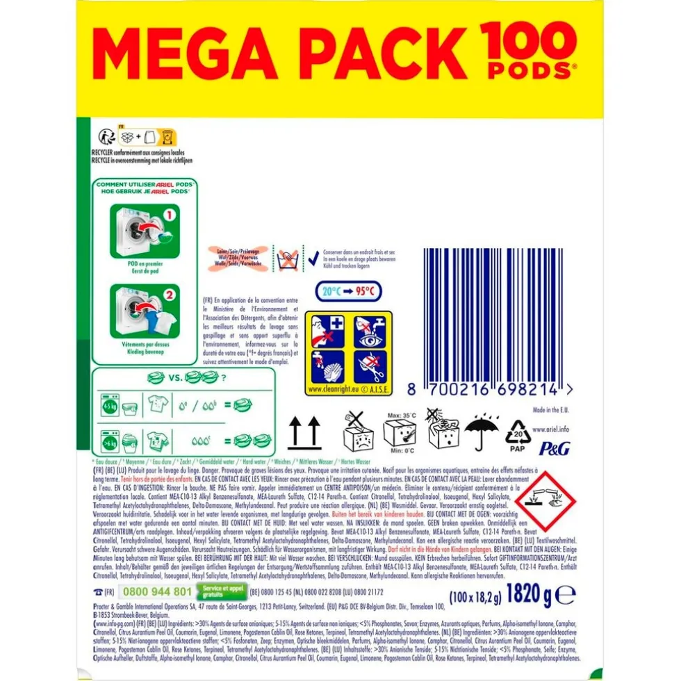 Ariel Original 3-in-1 Wasmiddelpods