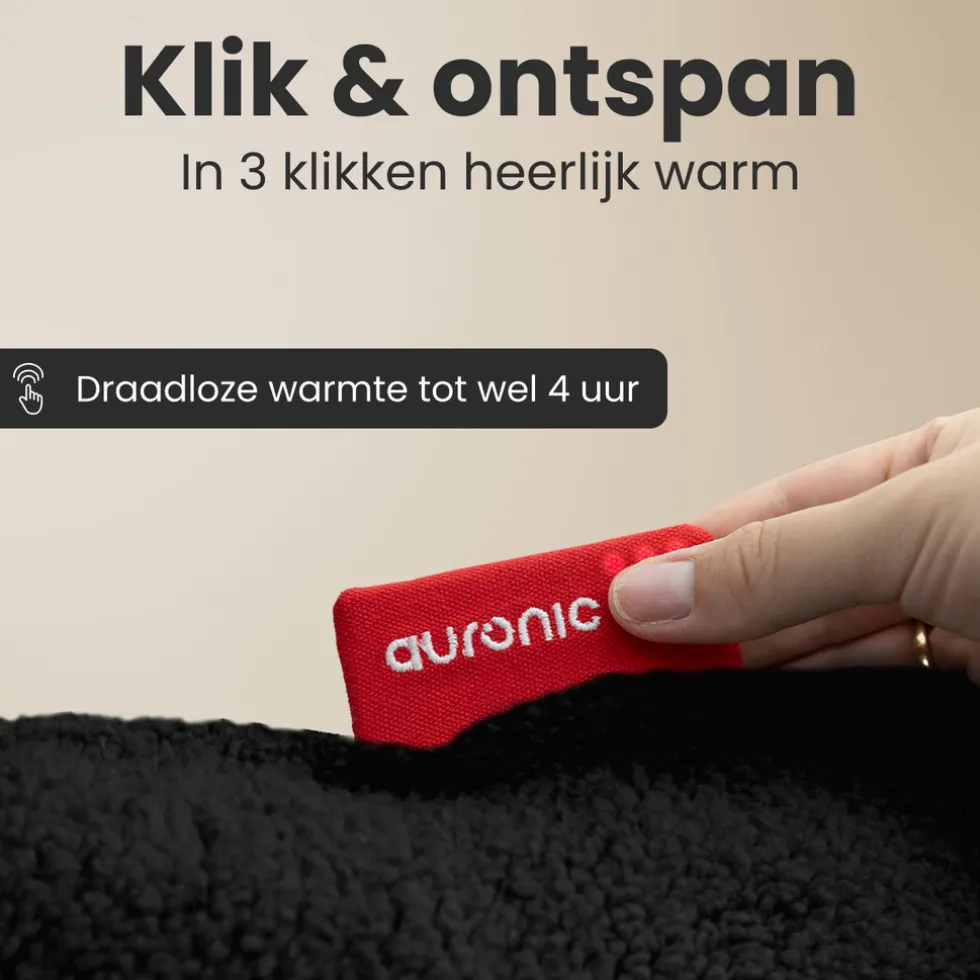 Auronic Sherpa Fleece Warmtekussen 45x45cm