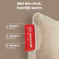 Auronic Sherpa Fleece Warmtekussen 45x45cm
