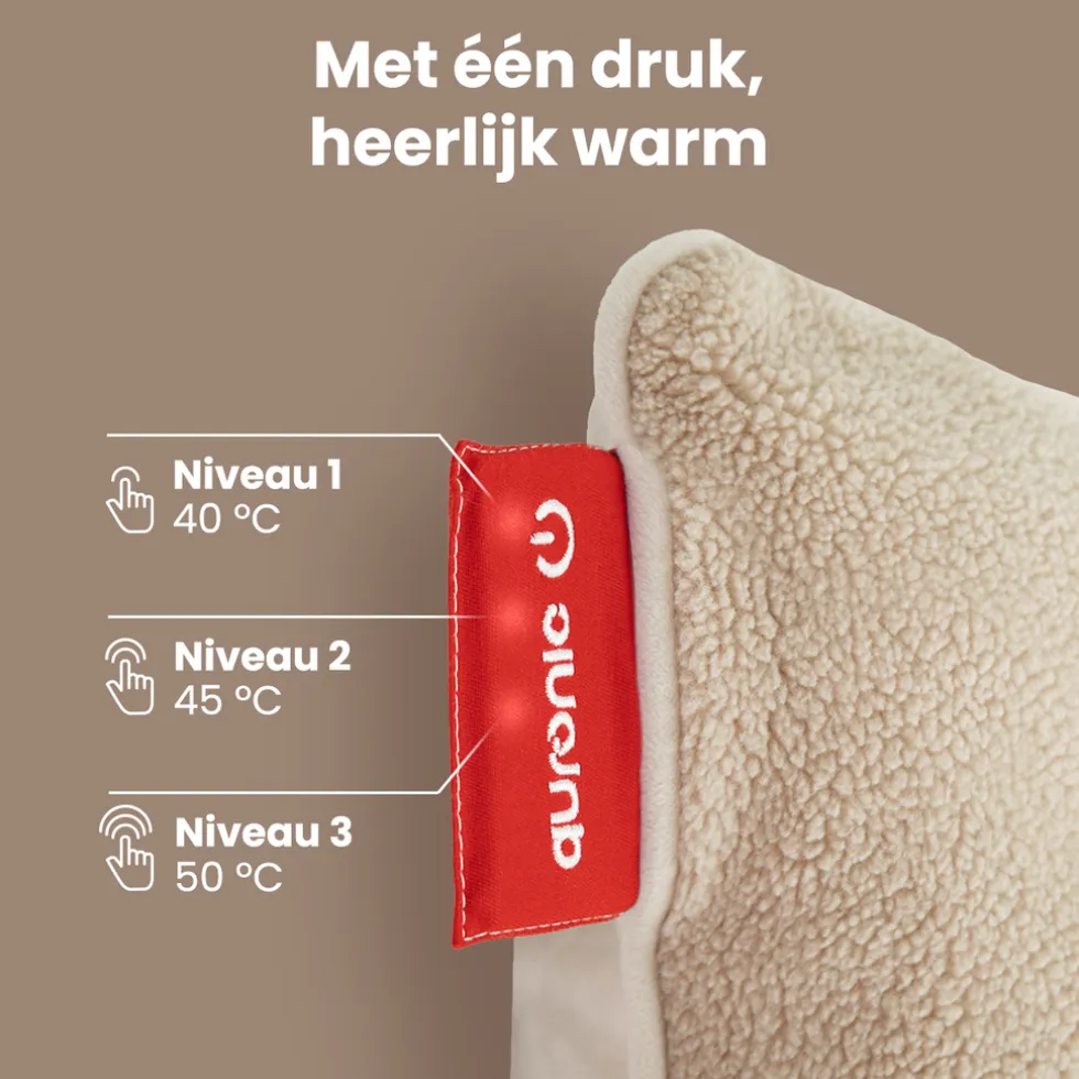 Auronic Sherpa Fleece Warmtekussen 45x45cm