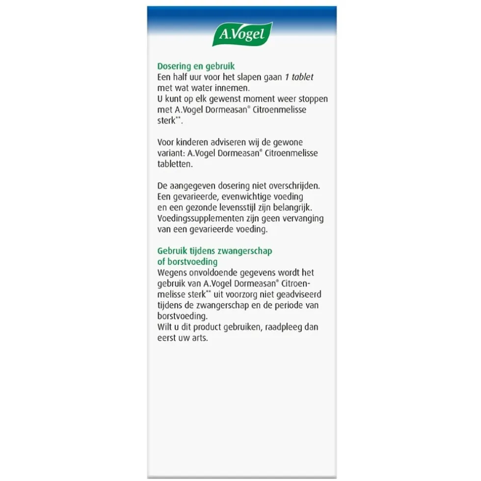 A.Vogel Nachtrust Sterk** Tabletten