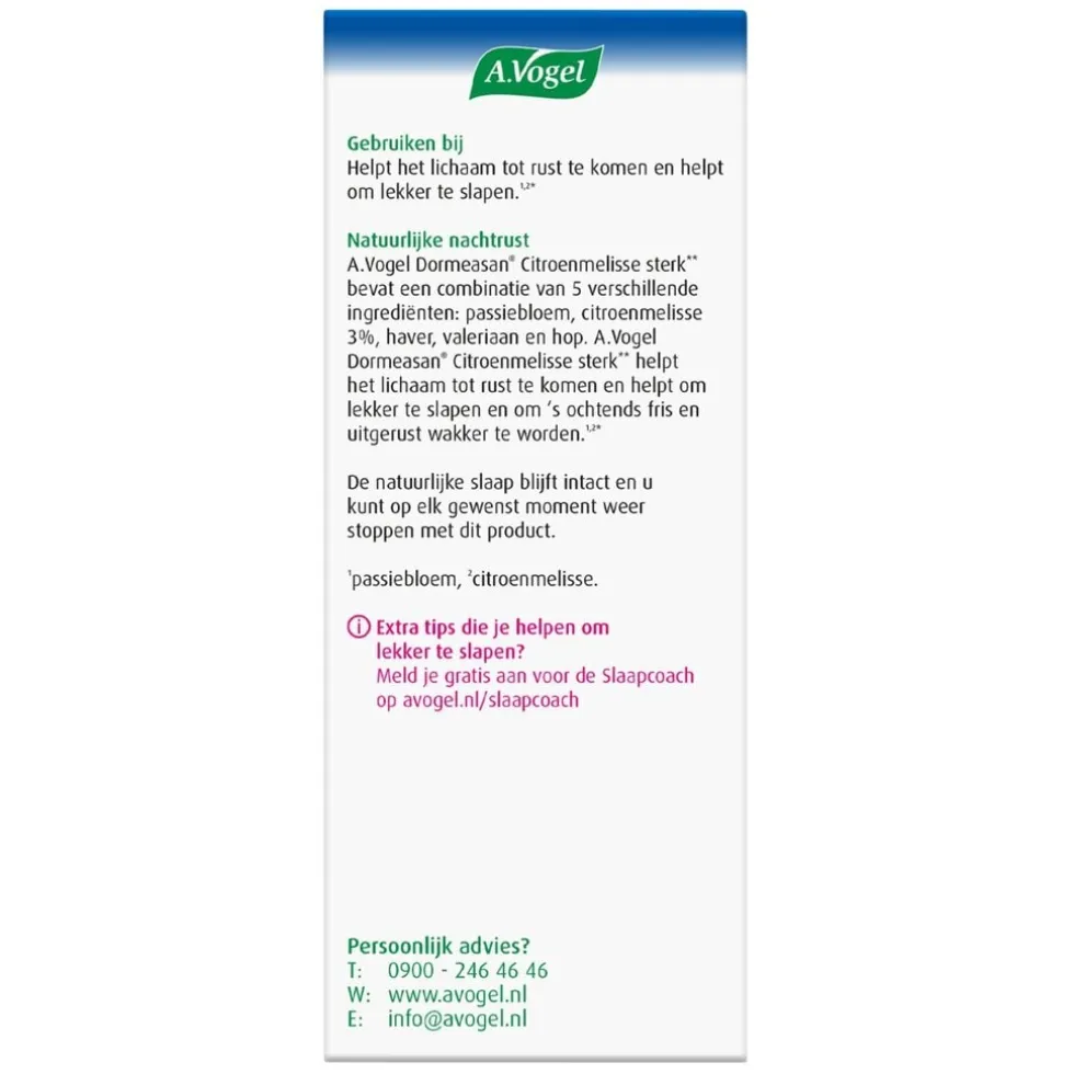 A.Vogel Nachtrust Sterk** Tabletten