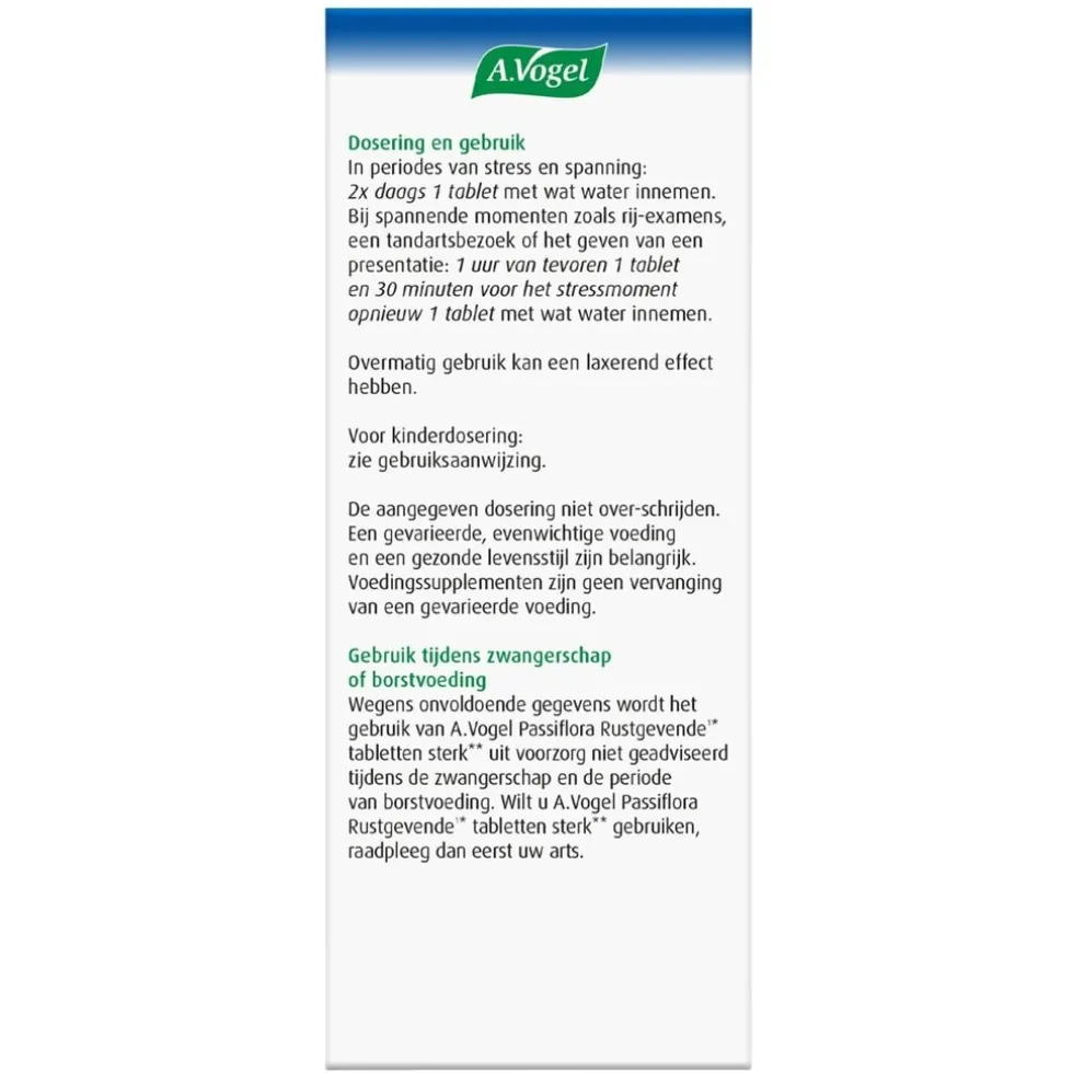 A.Vogel Passiflora Sterk** Rustgevende Tabletten