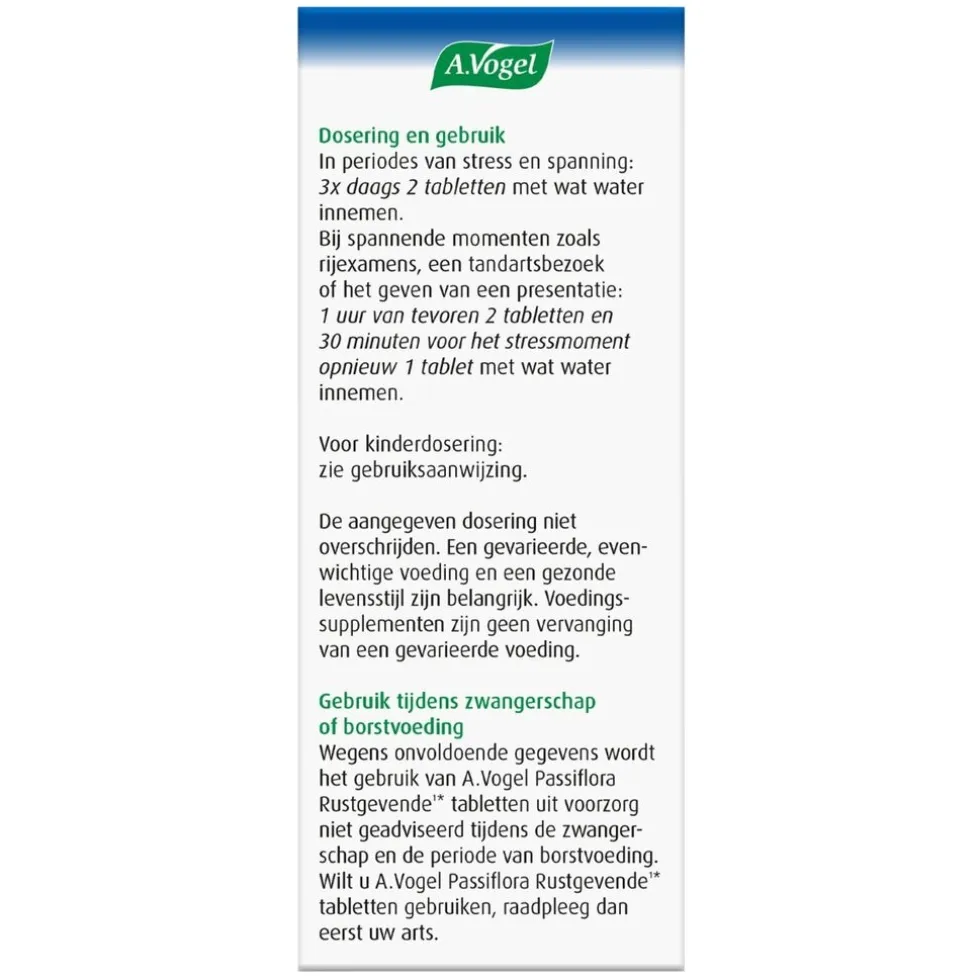 A.Vogel Rustgevend Passiflora Complex Tabletten