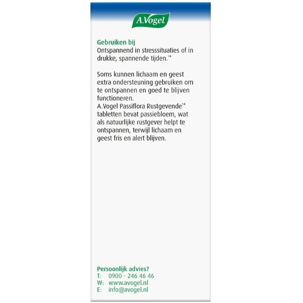 A.Vogel Rustgevend Passiflora Complex Tabletten