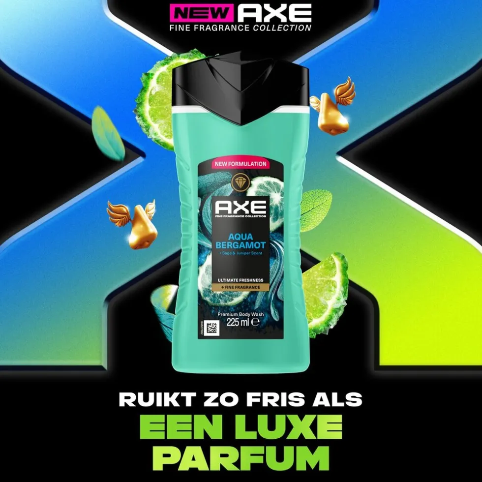 Axe Fine Fragrance Aqua Bergamot Douchegel