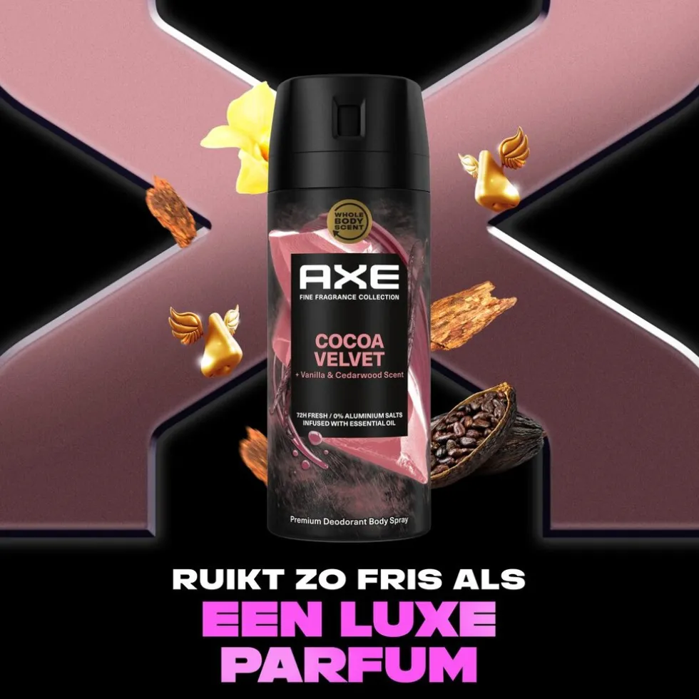 Axe Fine Fragrance Cocoa Velvet Deodorant Bodyspray