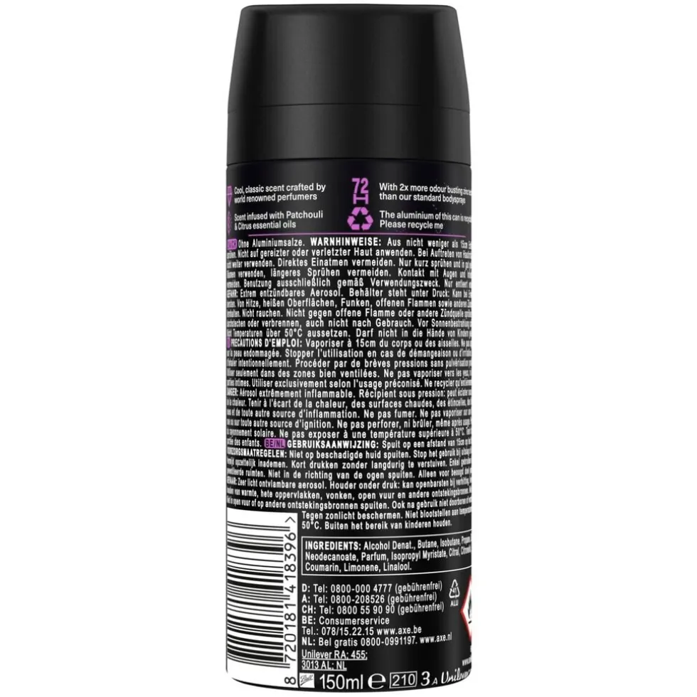 Axe Fine Fragrance Purple Patchouli Deodorant Bodyspray