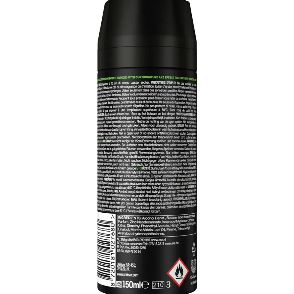 Axe Wild Mojito & Cedarwood Deodorant & Bodyspray