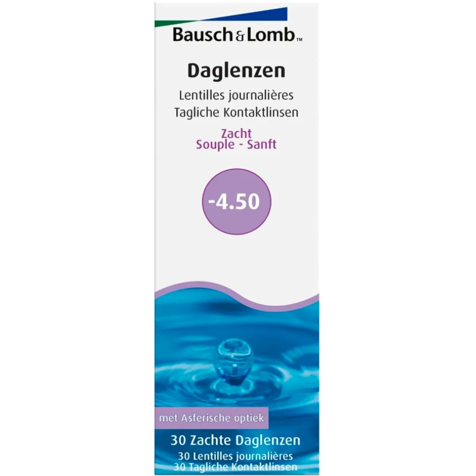 Bausch + Lomb -4.50 Zachte Daglenzen