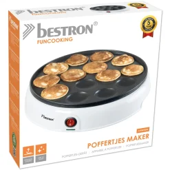 Bestron Poffertjesmaker APFM700W Wit
