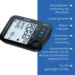 Beurer BM 54 Bluetooth® Bloeddrukmeter Bovenarm