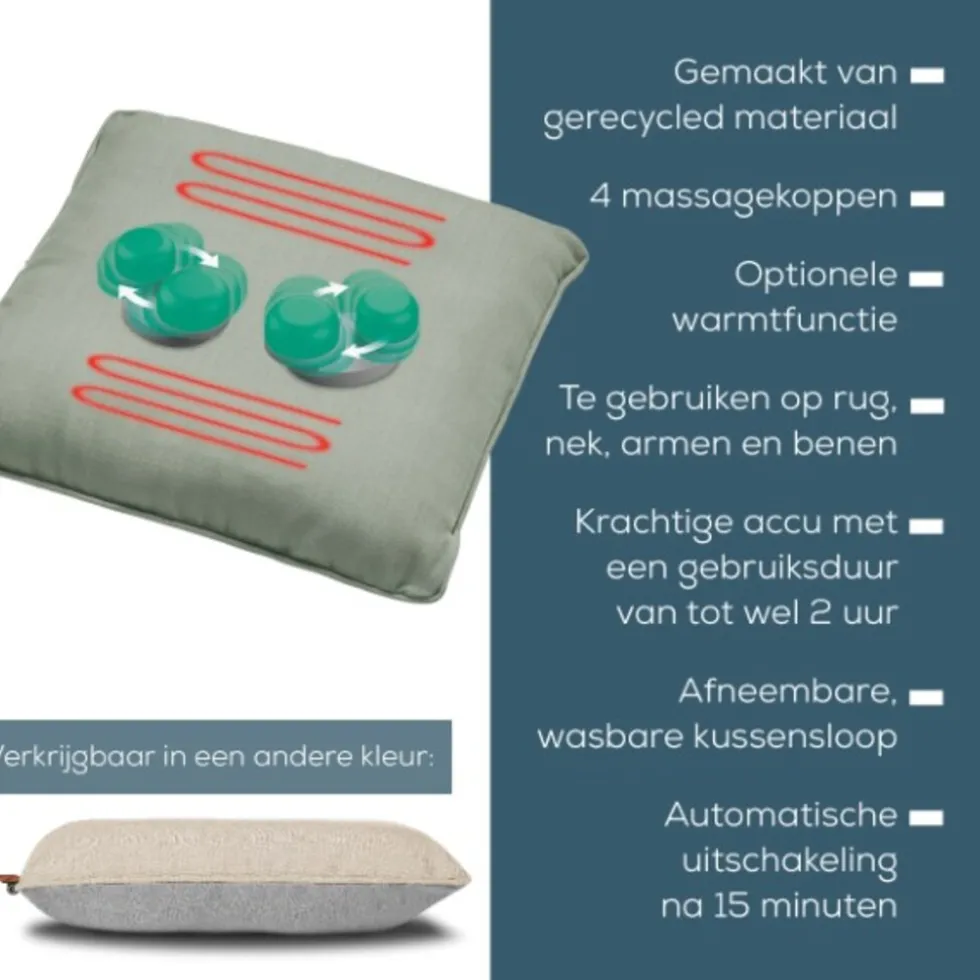 Beurer MG 139 Mint Elektrisch Massagekussen met warmte