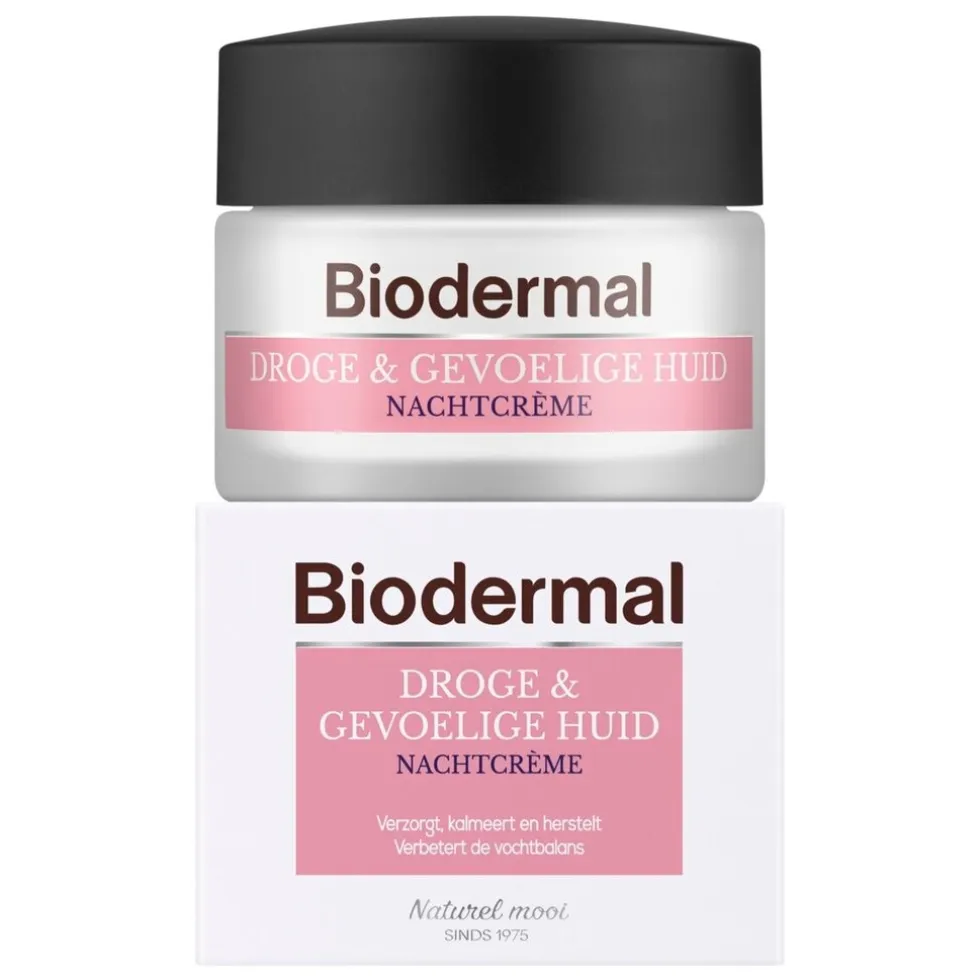 Biodermal Nachtcrème voor de Droge en Gevoelige Huid