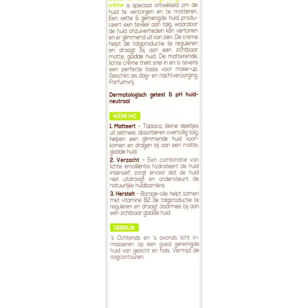 Biodermal Vette & Gemengde Huid Crème