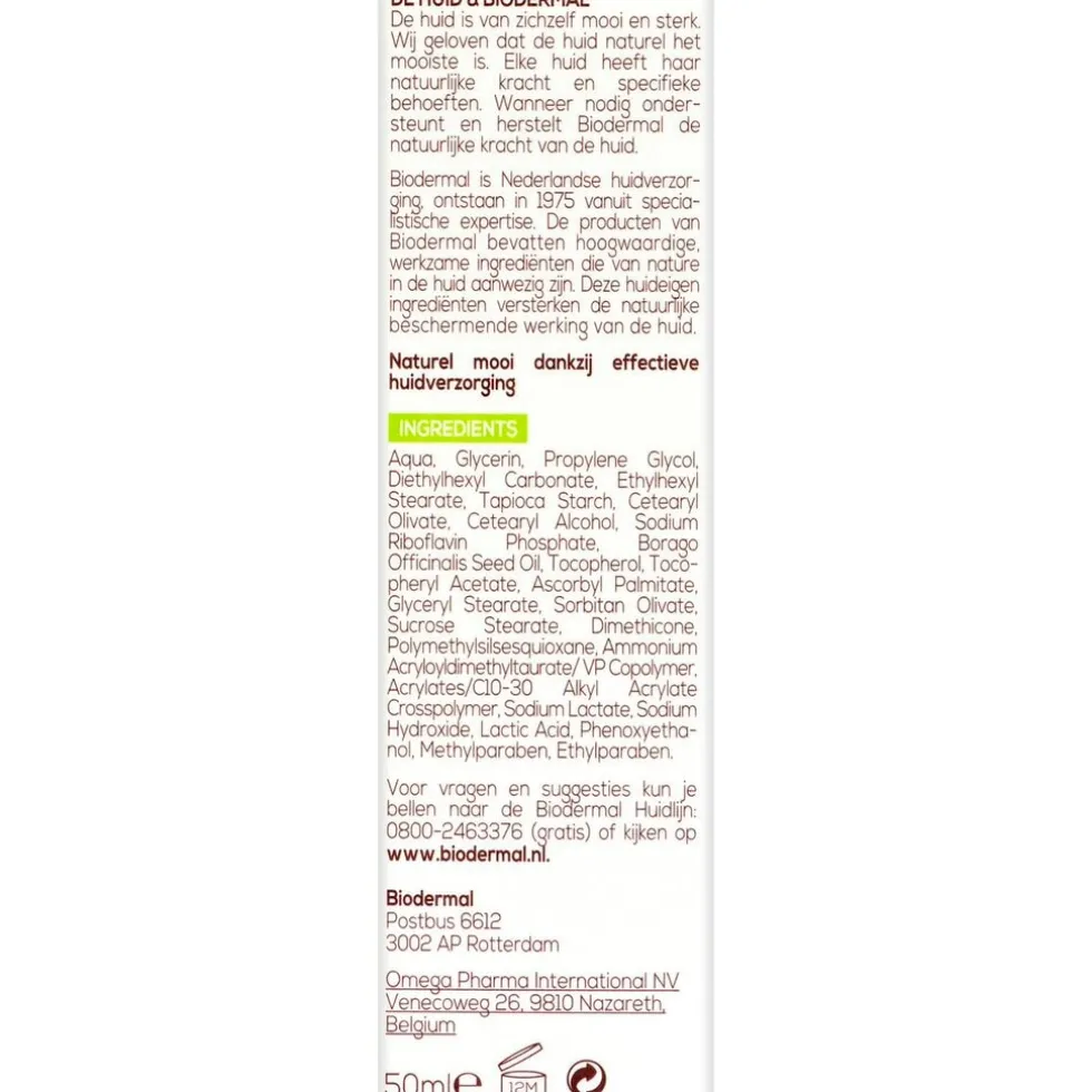Biodermal Vette & Gemengde Huid Crème