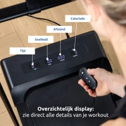 BluMill Loopband Inklapbaar Inc. Tablethouder en Fitness App