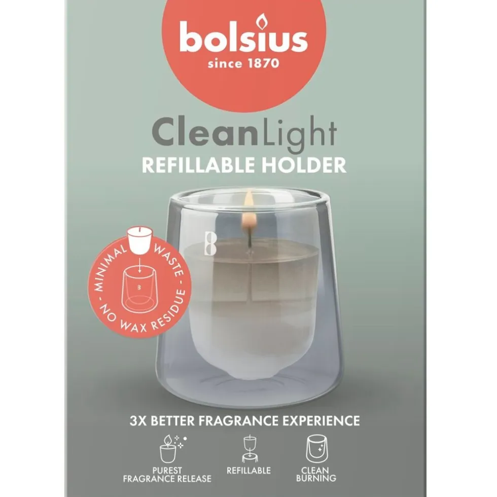 Bolsius Cleanlight Cypress & Amber Starterkit