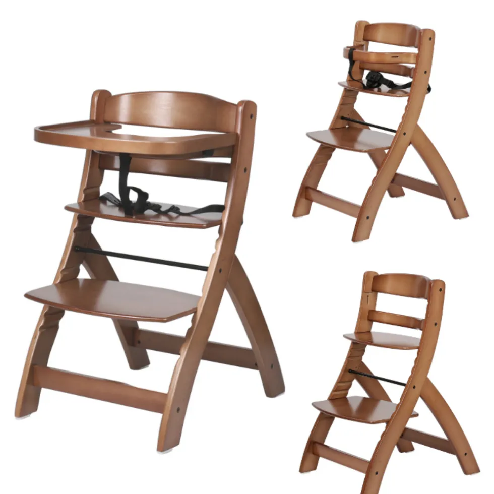 Born Lucky Kinderstoel Hout Walnoot
