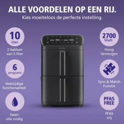 Brabantia Dubbele Airfryer XXL BBEK1240