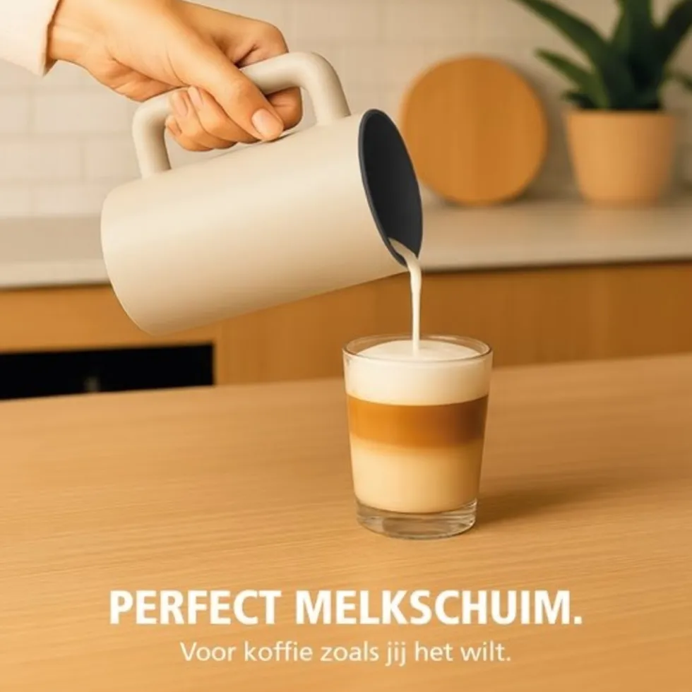 Brabantia Elektrische Melkopschuimer Beige BBEK1048SB