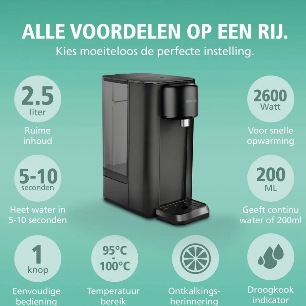 Brabantia Heetwaterdispenser BBEK1103